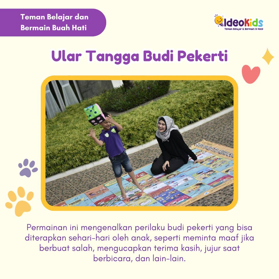 Ular Tangga Budi Pekerti Ukuran S - Bahasa Inggris