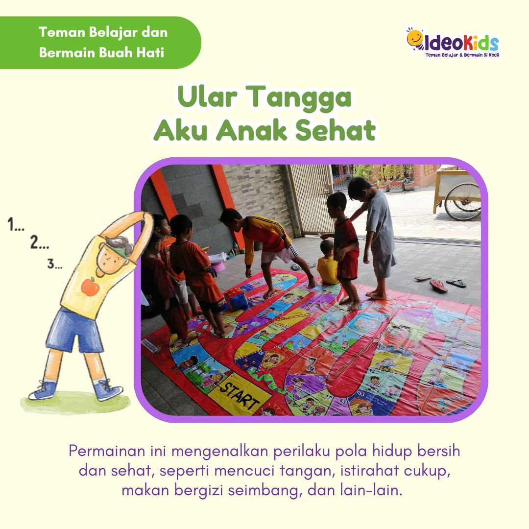 Ular Tangga Aku Anak Sehat Ukuran M - Bahasa Inggris