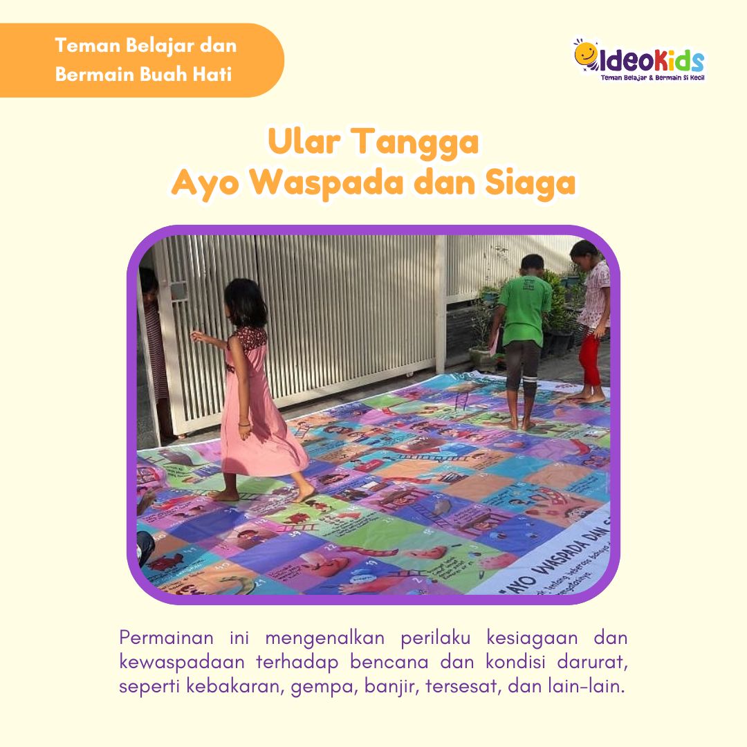 Ular Tangga Waspada dan Siaga Ukuran XL - Bahasa Inggris